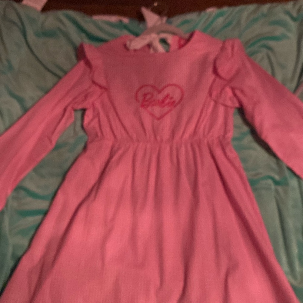 Barbie chuu Korean house dress. Pink and white gingham. Size small.